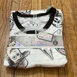 Disney 100 mens 2-pc sleep set size L